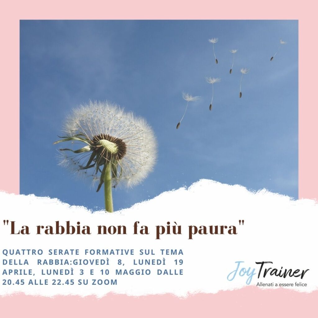 Quattro serate formative sul tema della rabbia